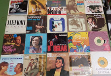 LOTTO 20x COLONNE SONORE ANNI 60 70 80 7" 45 giri disco FILM CARTONI SERIE TV