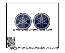2 ADESIVI STICKERS RILIEVO 5mm YAMAHA TMAX 500 530 560 DIAPASON BLU - NERO