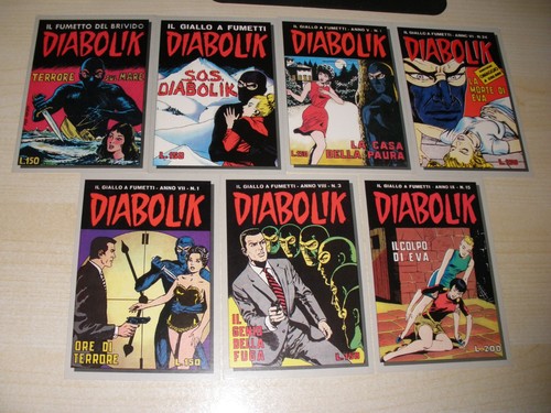 Lotto cartoline diabolik - di,