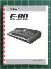 Roland E-80 — Manuale d'uso