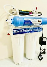 Depuratore 5 Stadi Con Lampada Uv Completo di rubinetto filtro carboni argentati