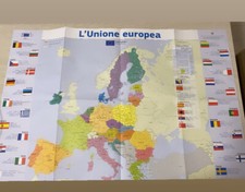 poster cartina geografica Unione Europea 