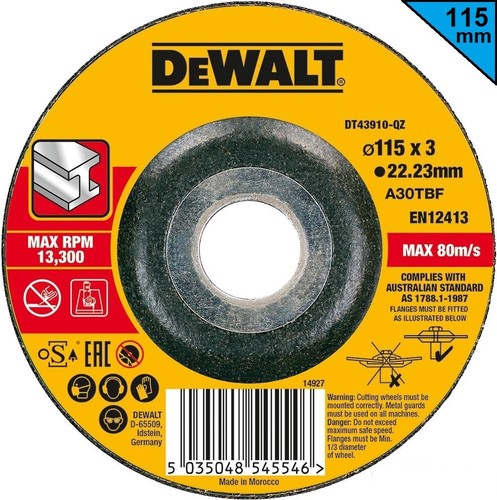 Disco dewalt 115mm per acciaio - dewalt,