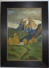 Paesaggio con vista montagna