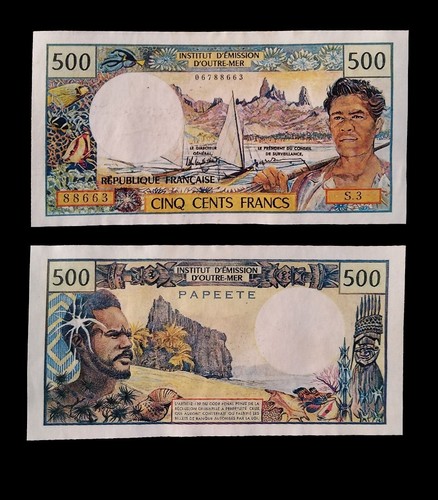 1970 500 francs pacifique - 500,
