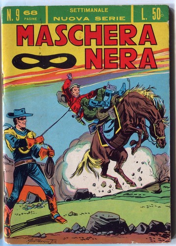 201 maschera nera corno - nera,