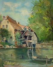 Quadro olio impressionista