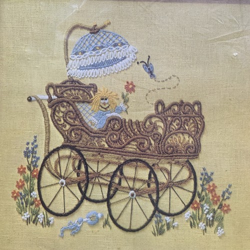 The pram baby buggy vintage - the,