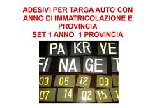 ADESIVI PER TARGA AUTO CON