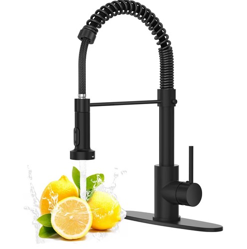 Rubinetto cucina nero opaco