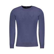 Maglione uomo in viscosa blu Cavalli Class