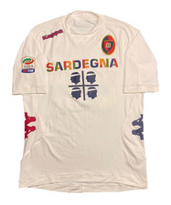 MAGLIA CALCIO CAGLIARI RUI SAMPAIO MATCH WORN PREPARATA INDOSSATA 2011/12 KAPPA