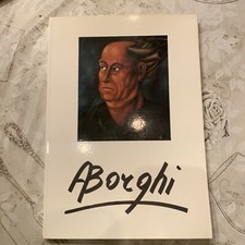 autografo artisti Libro, Disegno E Doppio Autografo Di Alfonso Borghi (Pittore)