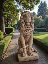 Leone Seduto Statua Da Arredo