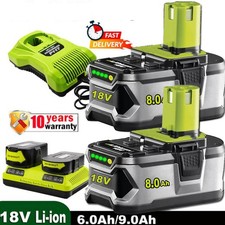 2 x 8,0 AH per batteria RYOBI