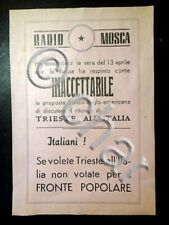 Volantino DC - Se Volete Triste all'Italia Non Votate per il Fronte 1948