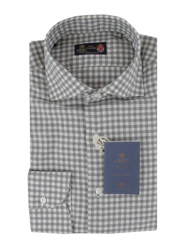 600 camicia grigia quadri - camicia, a