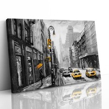 Quadro New York Street giallo