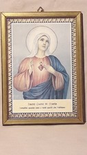 Antico Quadro Sacro Cuore Di