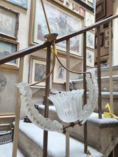 lampadario Art Déco in vetro