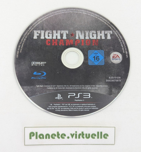 Fight nlght champion - fight, ps3