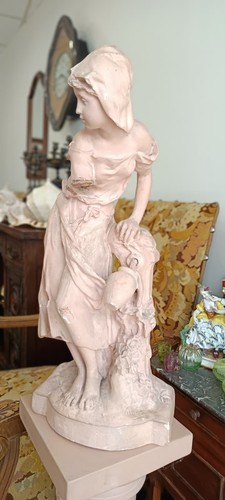 Sculpture plâtre fadette - plâtre,