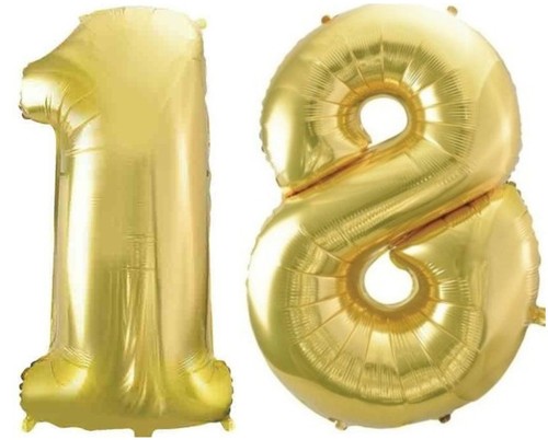 Pallone compleanno numero - , 18