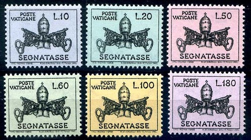 Vaticano 1968 segnatasse - -,