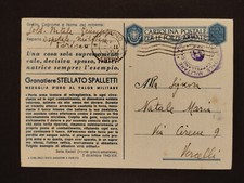 Timbro Posta Militare Ospedale Militare  Alessandria Cappellano Capo 1943 WZ1028