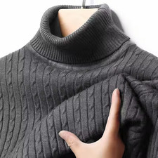 Maglione Uomo collo alto Tinta