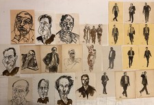  25 vecchi disegni   su  fogli