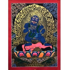 Zambala thangka nero - zambala, jambala