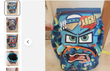 ZAINO SEVEN SJ GANG PER LA SCUOLA MASCHIETTO BAMBINO COLORE BLU - USATO -