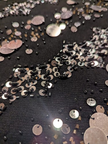 Top con paillettes perline - top, e