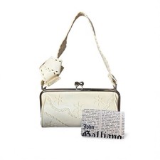 Mini borsetta vintage John Galliano nastro pelle borsa festa archivio usata 2511TK