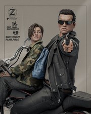 Terminator in bici con John
