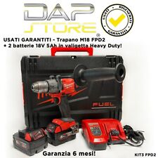 USATI GARANTITI - Trapano M18 FPD2 + 2 batterie 18V 5Ah in valigetta Heavy Duty!