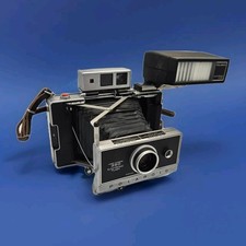 Flash elettronico fotocamera terrestre Polaroid 360 vintage con modulo flash aggiuntivo