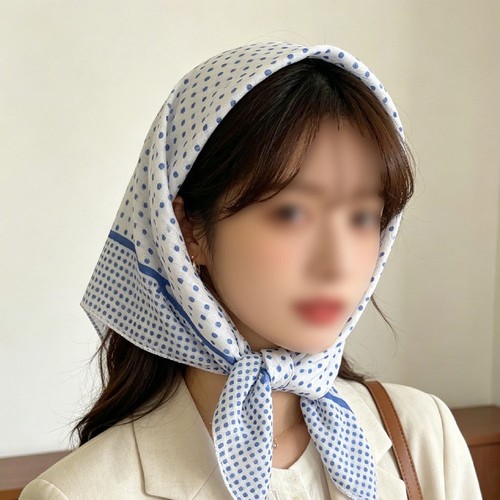 Foulard vintage pois - foulard, à