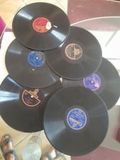 Dischi vinile 78 giri 6 dischi DA COLLEZIONE anni 40/50