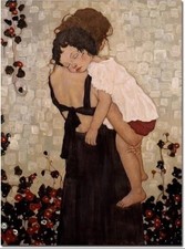 Dipinto olio artista Gustav