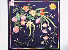 Foulard femme en soie 100% 89x89 authentique PAVLOVO POSSAD RUSSIE female scarf