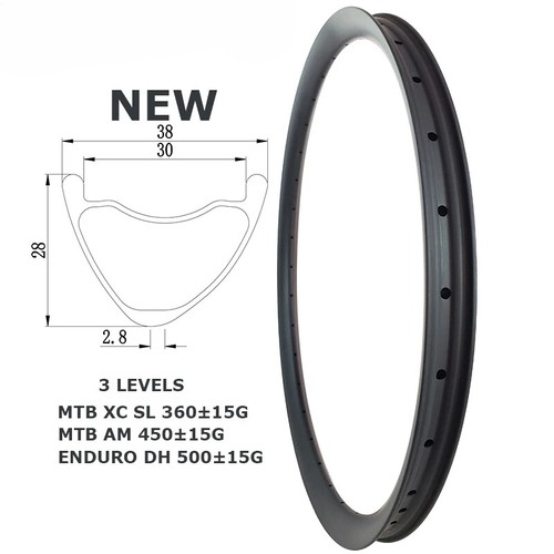 Cerchio carbonio tubeless