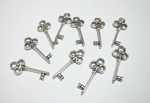 20pz charms ciondoli chiave - 20pz,