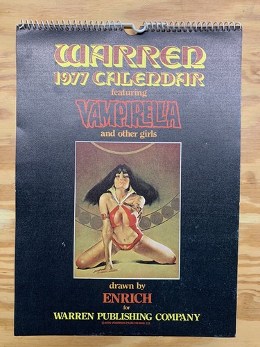 Calendario warren 1977 con - calendario,