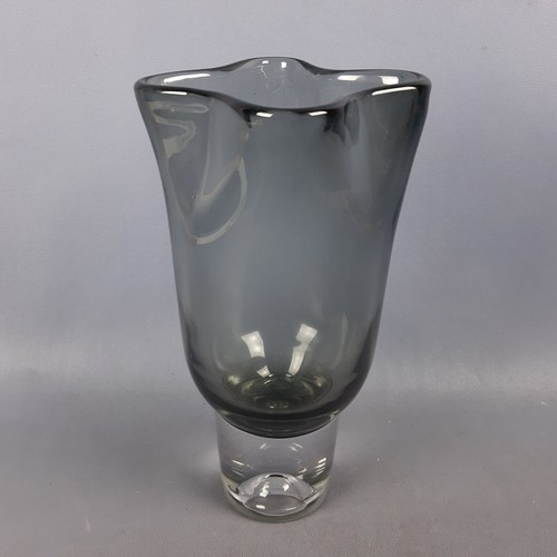 Vaso cristallo fumè - cristallo,