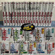 Monster Manga Volume 1-18 Set Completo di Naoki Urasawa Fumetti Inglese-DHL