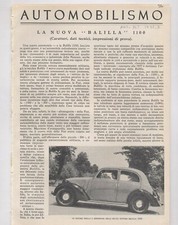  LA NUOVA BALILLA 110 – FIAT  – 1937 - (ART_765)