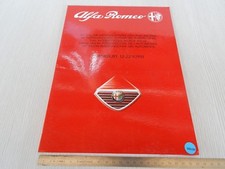 CARTELLA STAMPA ORIGINALE ALFA ROMEO 1991 75 33 164 SPIDER IN INGLESE
