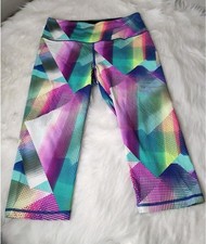 Leggings Victoria's Secret VSX Sport Capri stampa geometrica multicolore
